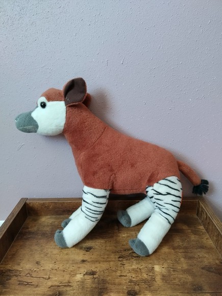 12" Okapi Cuddlekins Wild Republic Plush Stuffed Animal - Picture 3 of 7